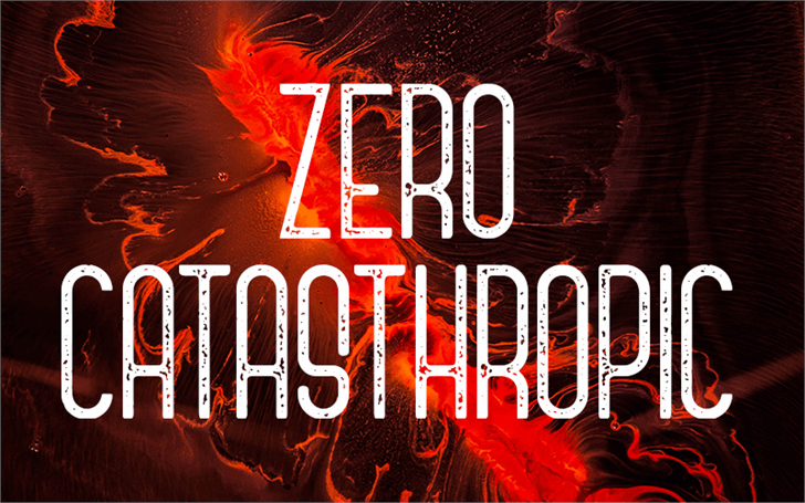 Zero Catasthropic font插图 Zero Catasthropic font插图
