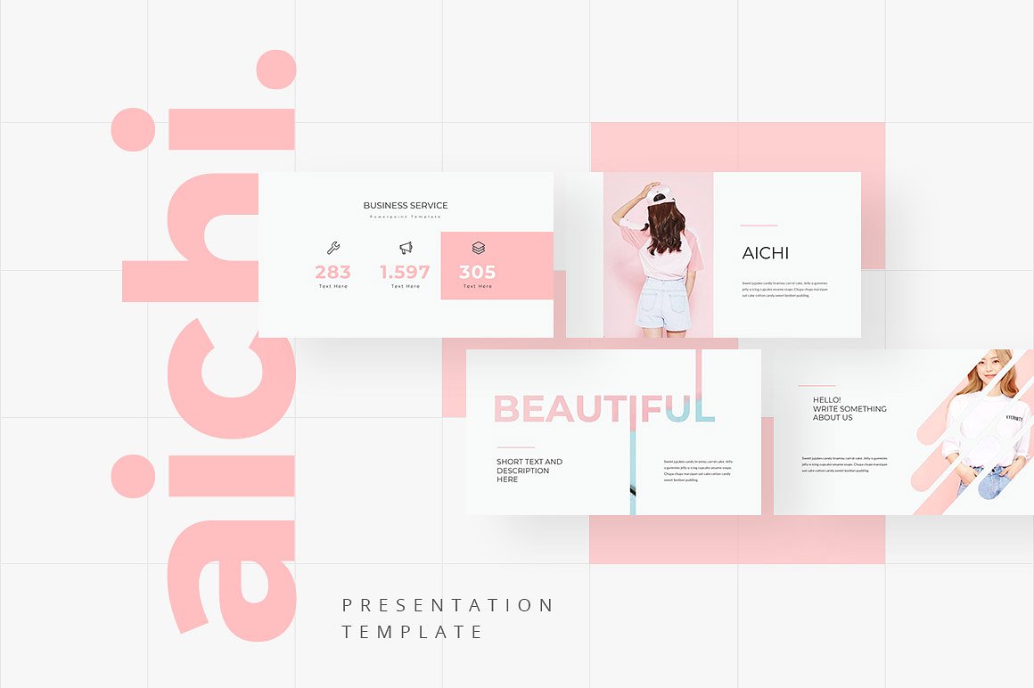 专业极简的PPT模板下载 AICHI Powerpoint Template [pptx]插图