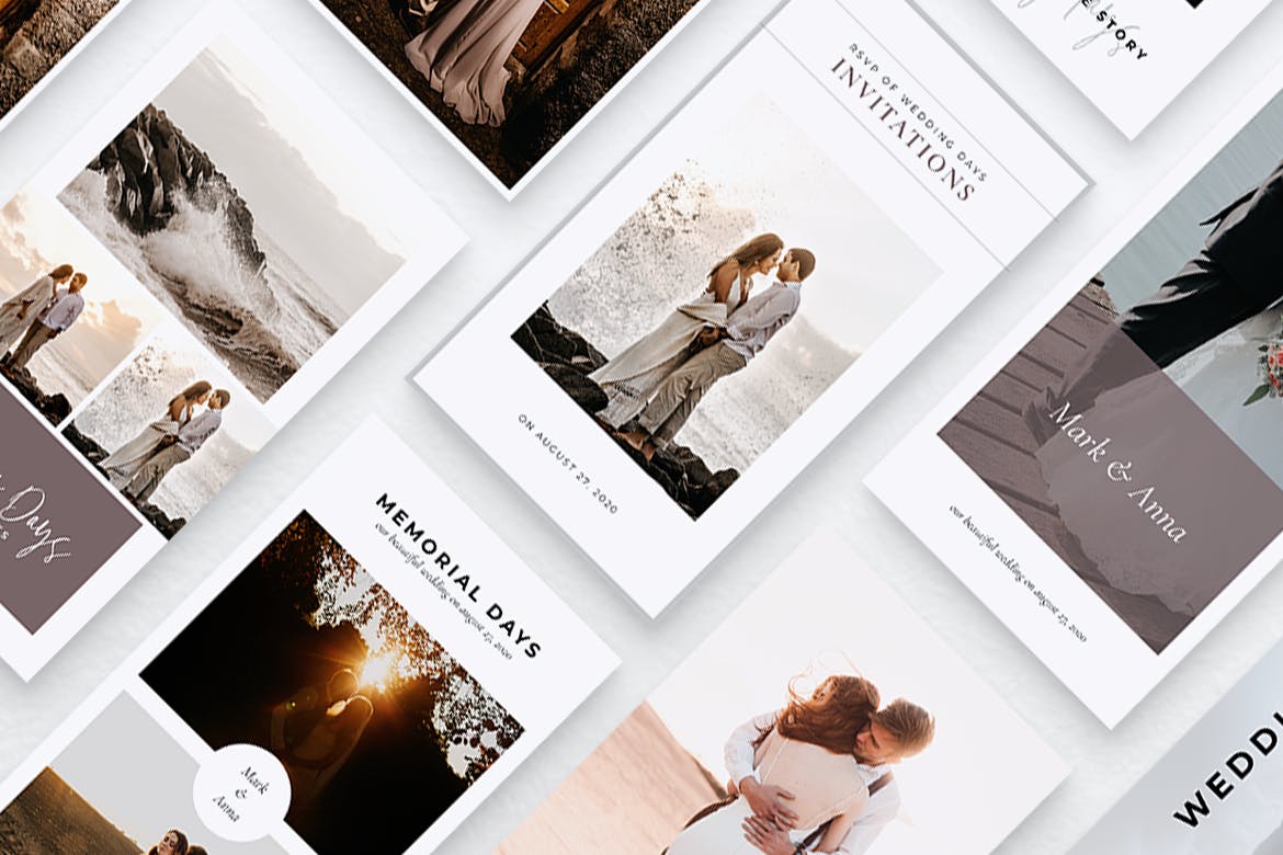 优雅风格婚礼主题Instagram社交素材 ELEGANT Wedding Instagram Stories插图(4)