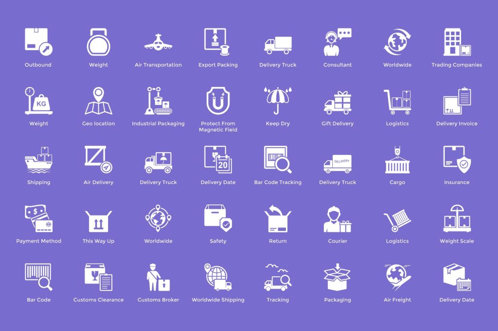 192枚物流行业矢量图标合集[AI，EPS，JPG，PSD，CSH，SVG，PNG]插图(4)