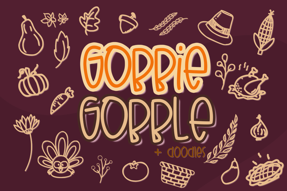 Gobbie GobbleRegular Font插图1