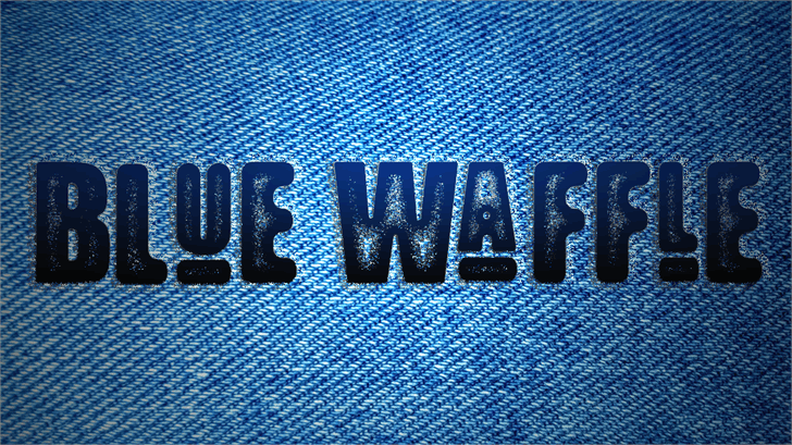 Blue Waffle font插图 Blue Waffle font插图
