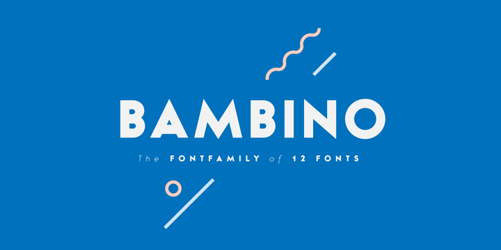 Bambino Font Family插图