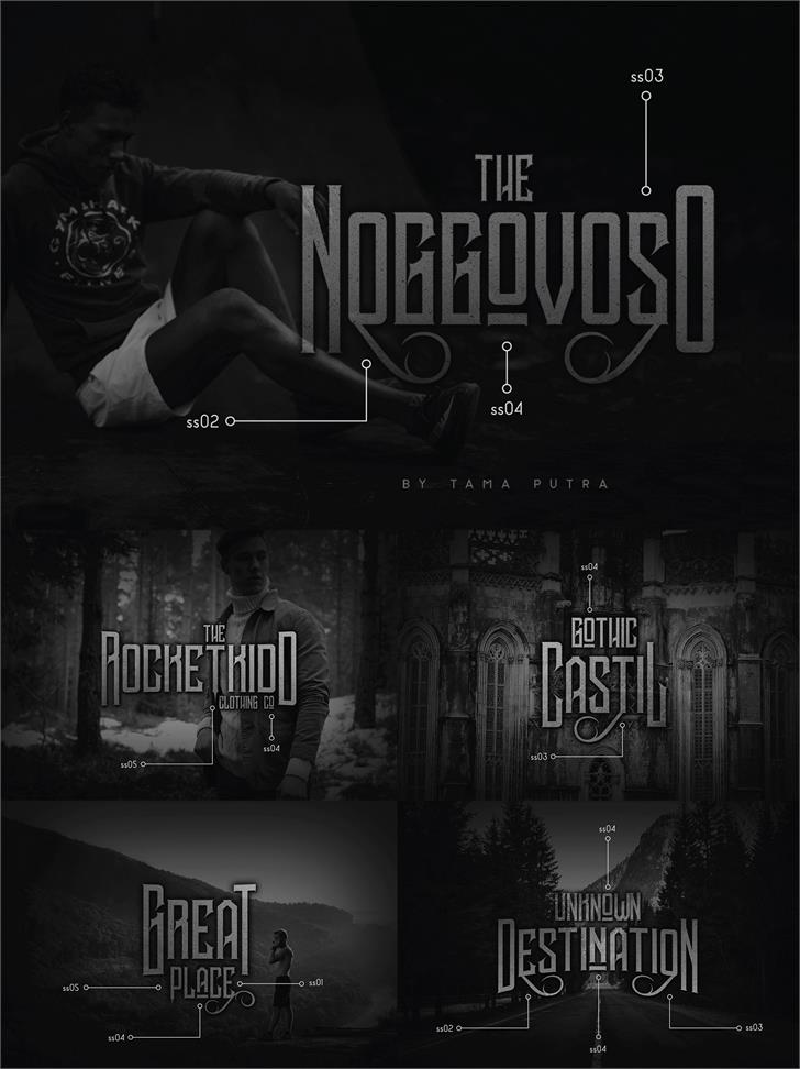 Noggovoso Personal Use font插图