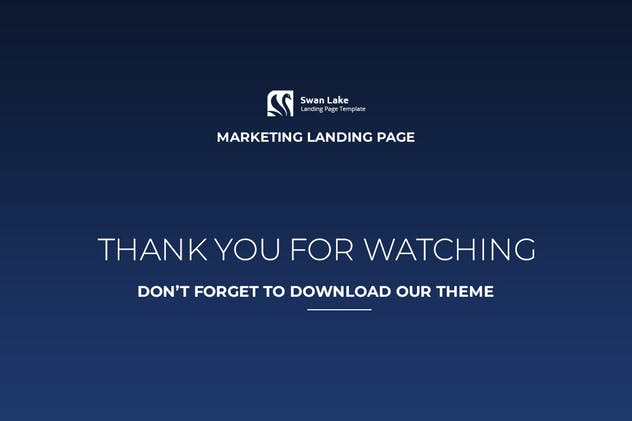 现代创意电子营销着陆页HTML5模板素材库精选 Swan Lake – Lead Generation Marketing Landing Page插图(3)