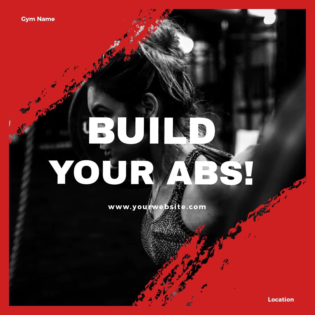 健身品牌社交媒体推广Banner图设计素材 Gym Media Banners插图(5)