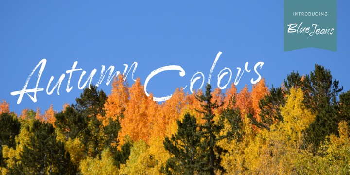 Blue Jeans Font插图