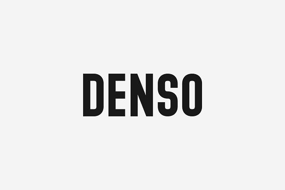 Denso – Font Family插图