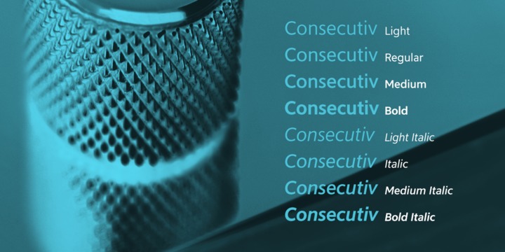 Consecutiv Font插图3