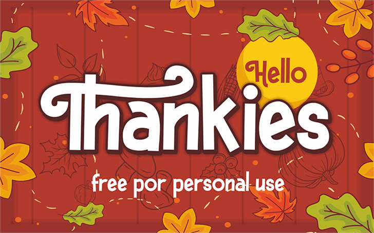 Hello Thankies font插图 Hello Thankies font插图