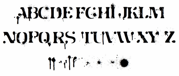 Jot Spray Paint font插图