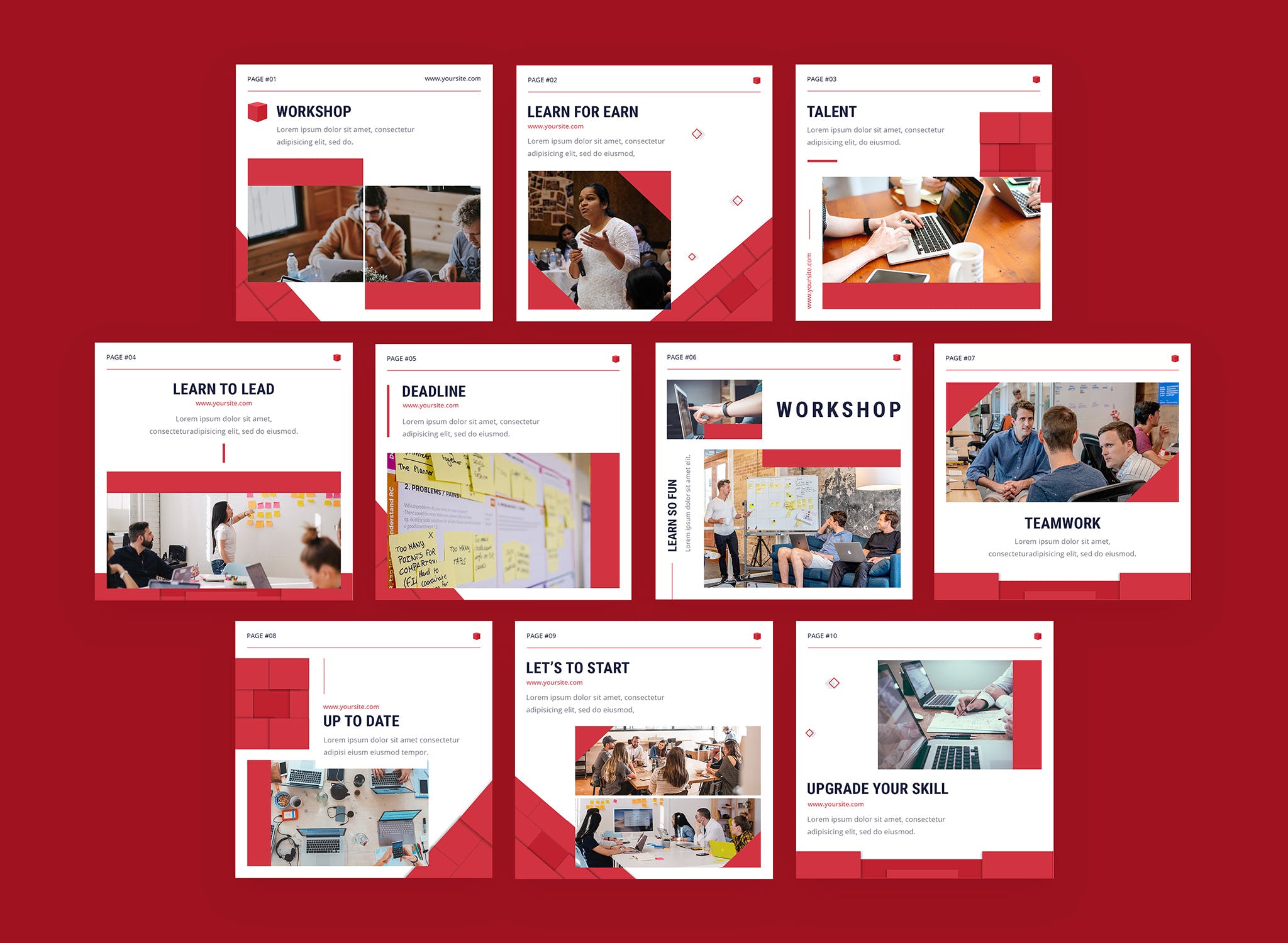 Instagram社交信息流/贴文配图设计模板素材库精选 Verkstad – Instagram Feeds Pack插图(1)