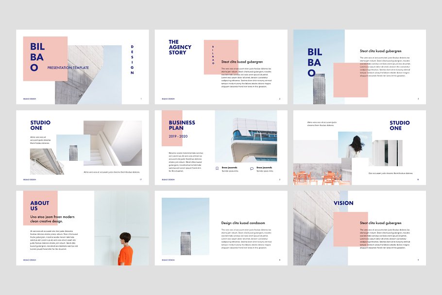 创意设计公司路演PPT幻灯片模板 BILBAO – Powerpoint Template + Bonus插图(4)