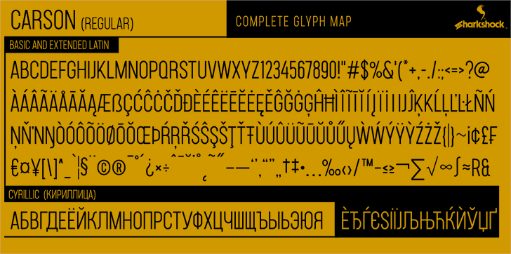 Carson font插图1