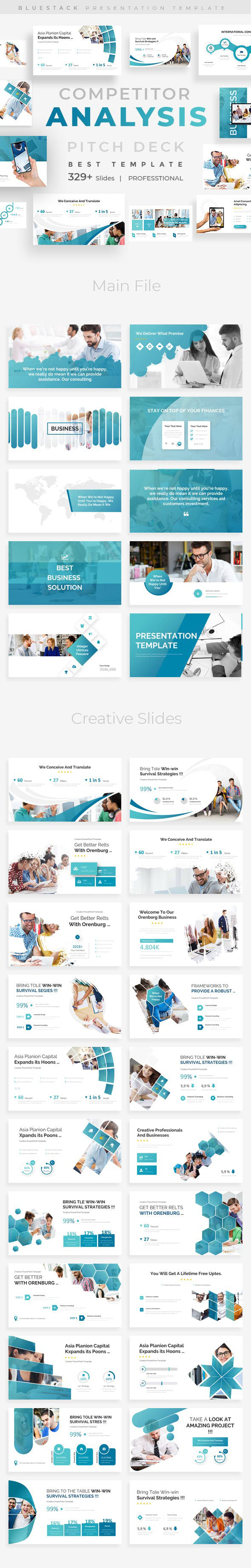 时尚简约市场分析类的PPT模板 [ppt,pptx]插图