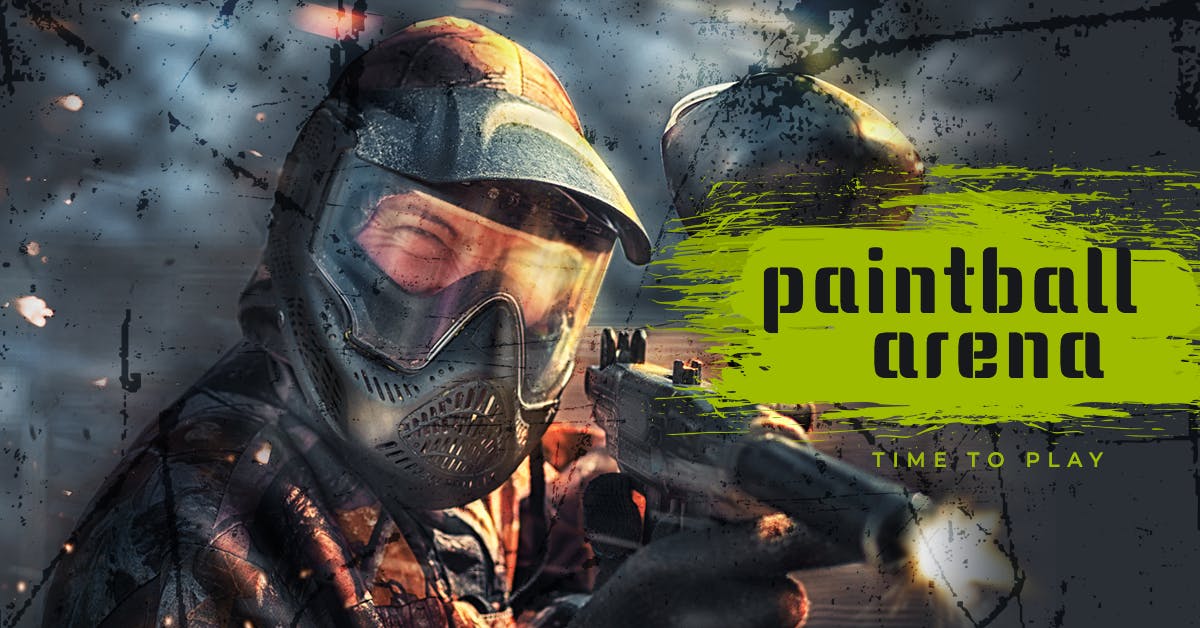 真人CS彩弹射击社交推广设计素材包 Paintball Arena – Social Media Kit插图(5)