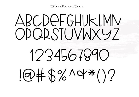 Blueberry Shake – A Fun Font插图4