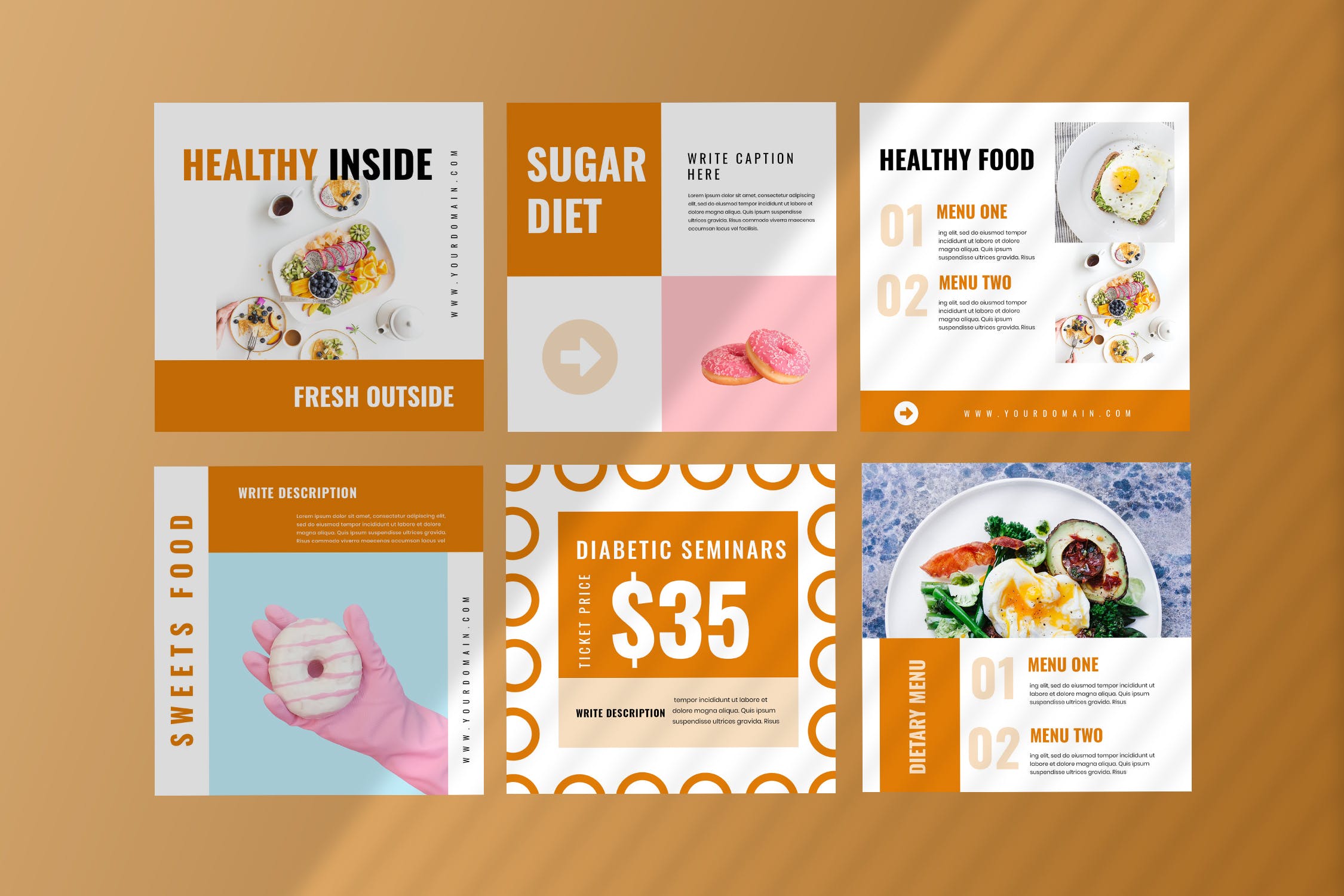 烘焙品牌社交媒体自媒体广告设计模板素材库精选 Sixteen – Social Media Kit插图(1)