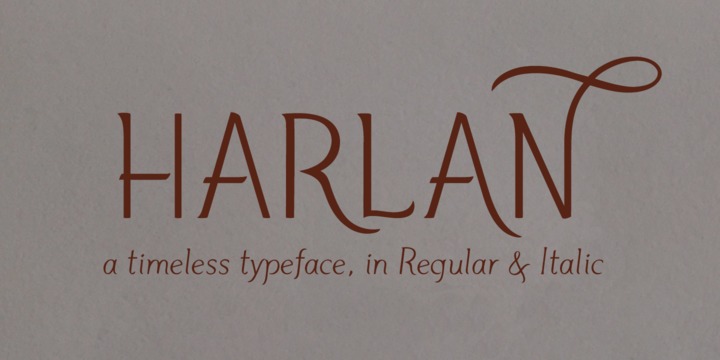 Harlan Font Family插图