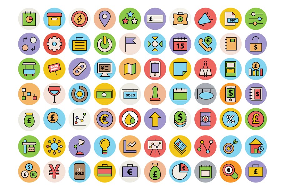 300+商业办公室主题图标 300+ Business and Office Icons插图(3)