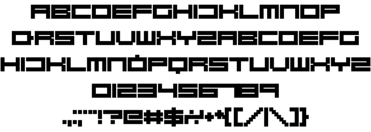 Robot Blocks font插图1 Robot Blocks font插图1