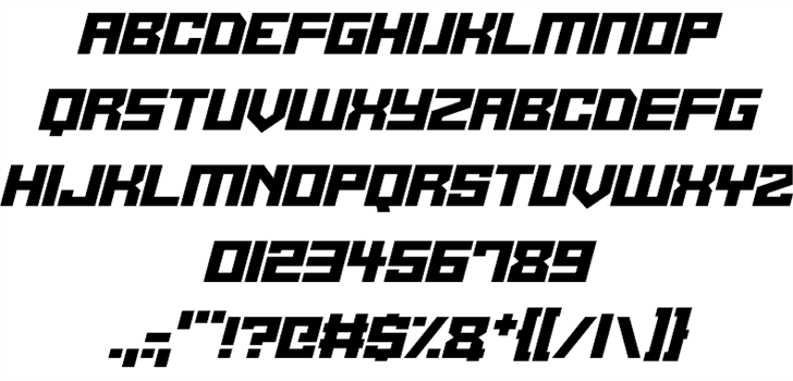 Alien Cyborg font插图2 Alien Cyborg font插图2