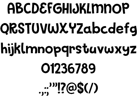 Glitter Candy DEMO font插图1