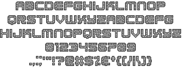 EC Bricks font插图2