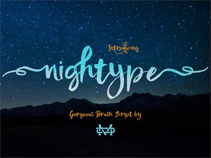 Nightype font插图 Nightype font插图