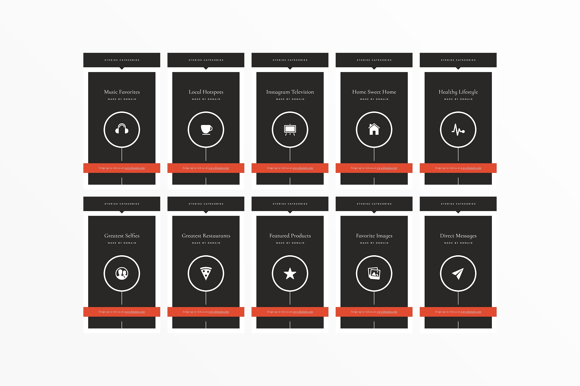 Ins社交电商热点贴图模板素材库精选 San Francisco Instagram Highlights插图(25)