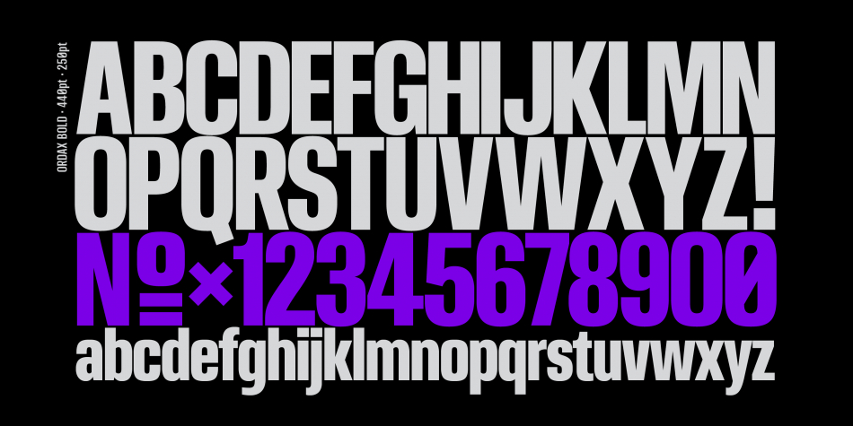 Ordax Font Family插图3