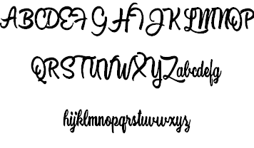 Black Rose Personal Use font插图2