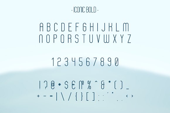 Iconic Font | 6 styles插图2