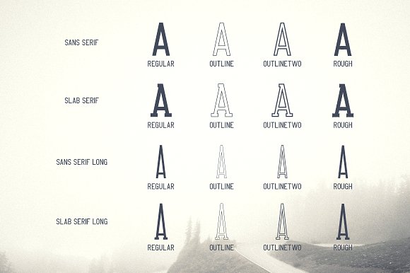 Crossroad -Vintage typeface|16 fonts插图1
