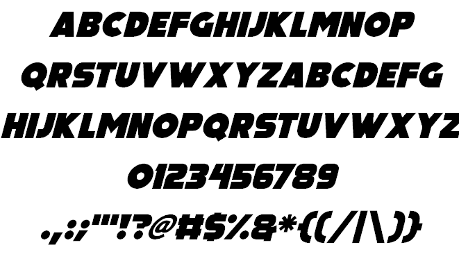 Big Black Bear font插图2