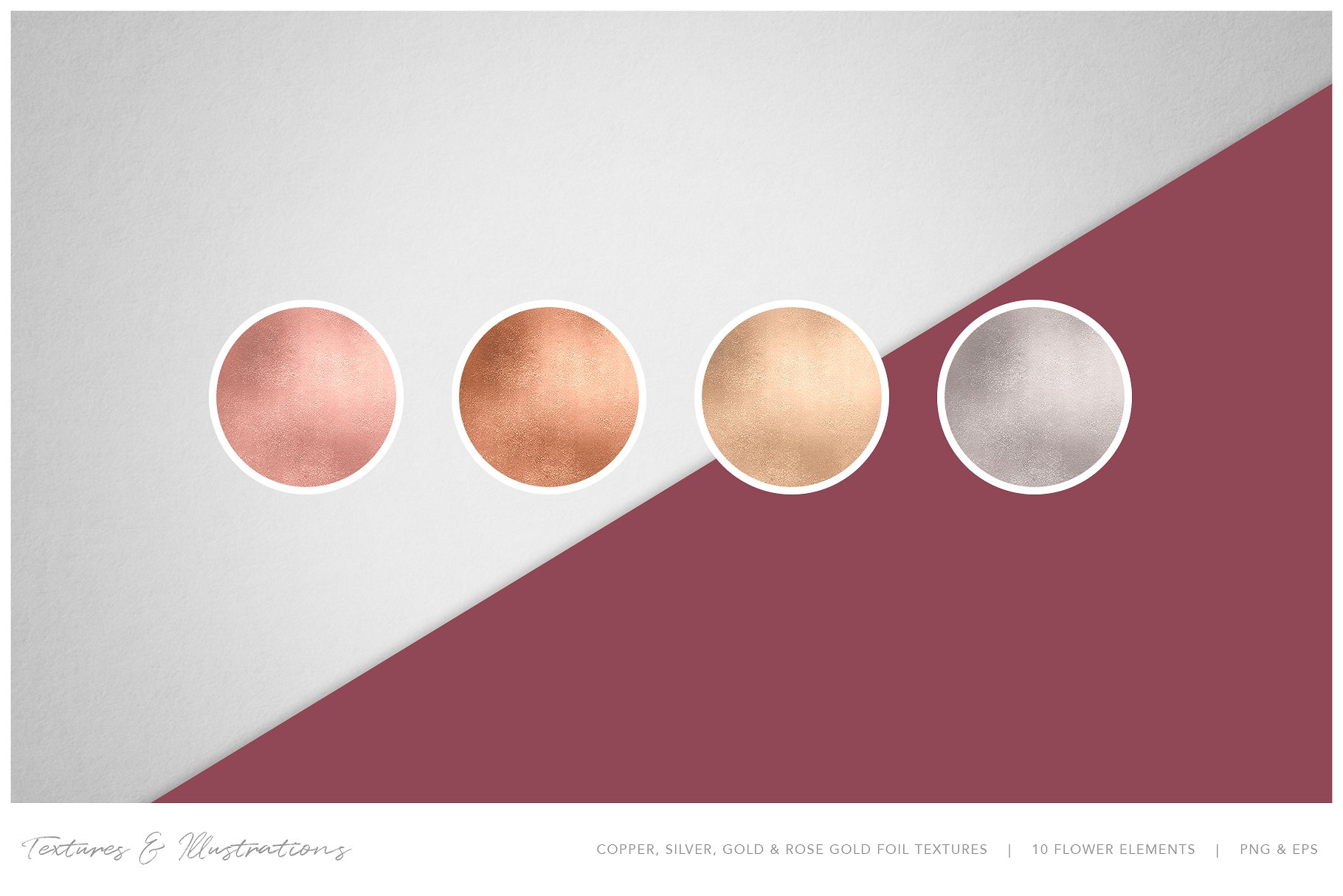 高质素社交媒体设计配图素材包 COPPERING | Social Media Kit插图(6)