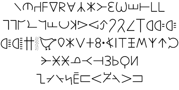 Ponegraphs font插图1