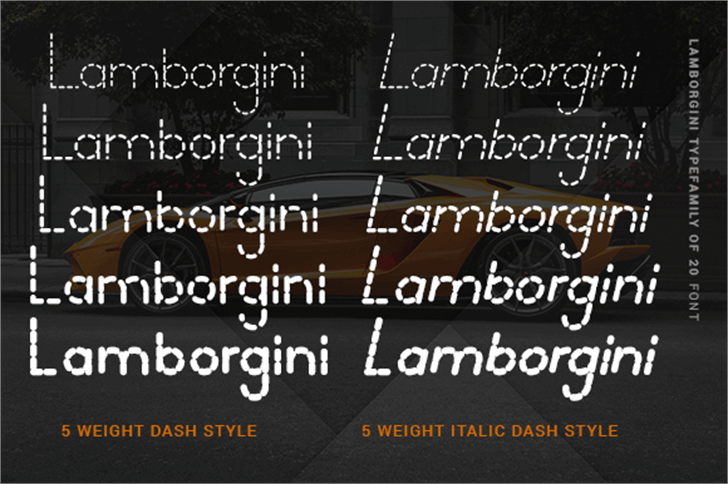 Lamborgini font插图2 Lamborgini font插图2