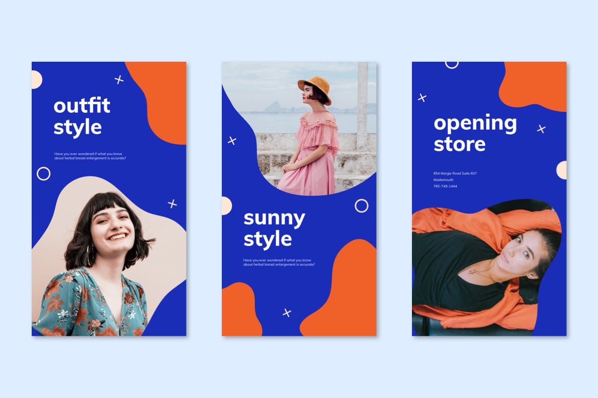 Instagram时尚大片品牌故事推广设计素材包 Instagram Story插图(3)