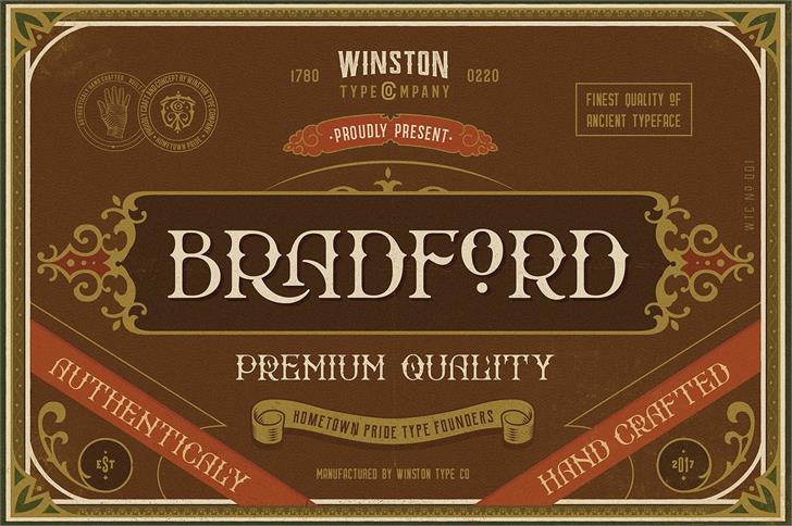 Bradford font插图