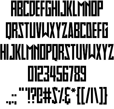 Slimbots font插图1 Slimbots font插图1