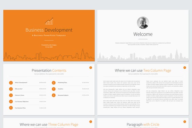业务发展规划方案PPT幻灯片设计模板 Business Development PowerPoint Template插图(2)