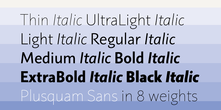 Plusquam Sans Font插图1