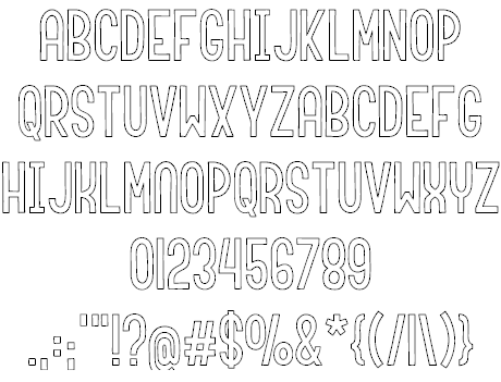 Roundabout font插图2