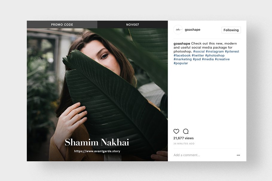 时尚风格社交媒体贴图PSD模板素材库精选 Stylish Social Media Pack插图(25)