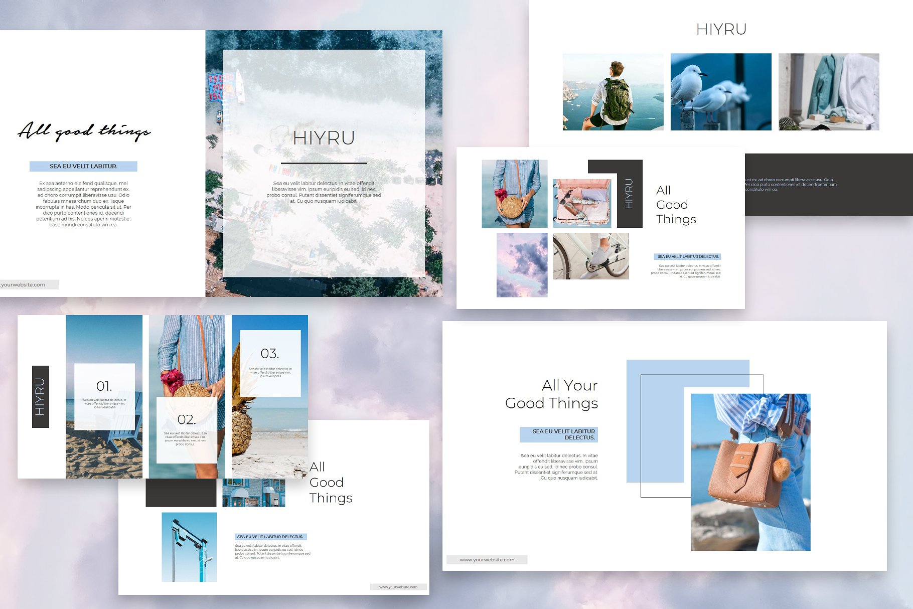 时尚多用途的PPT模板下载 HIYRU Powerpoint Template [pptx]插图(4)