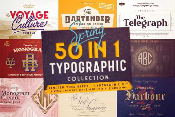 50 in 1 Typographic Kit插图