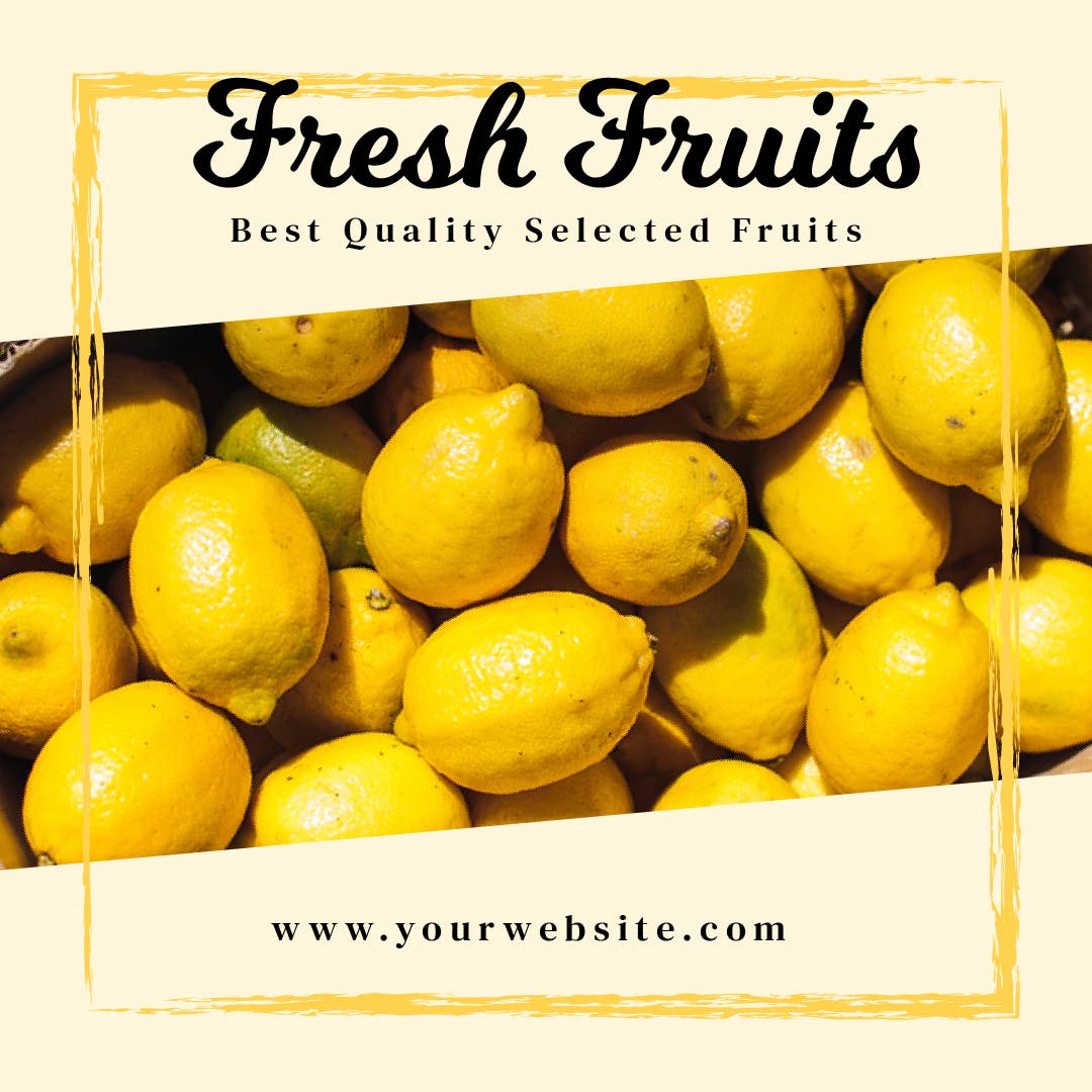 新鲜蔬果生鲜品牌社交媒体Banner图设计模板素材库精选 Fresh Fruit Media Banners插图(5)