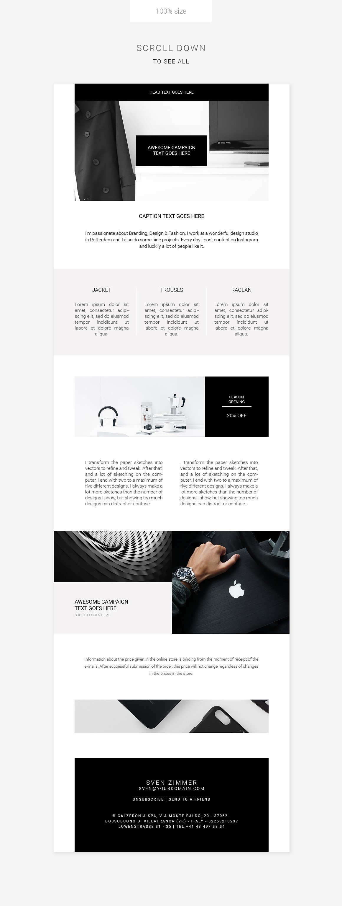 简约 EDM 设计模板 Clean E-newsletter Pack插图(5)