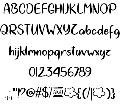 Cloud Calligraphy font插图1